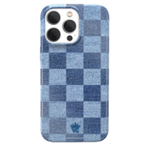 Denim Vibe Checkered iPhone Case