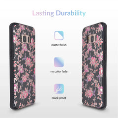 Midnight Floral Chrome Samsung Galaxy Case