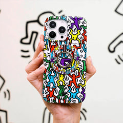 Keith Haring Rainbow Dancers MagSafe Grip Ring