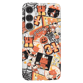 Snoopy Halloween Varsity Glitter Samsung Case