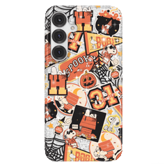 Snoopy Halloween Varsity Glitter Samsung Case