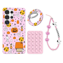 Snoopy Pink Pumpkins Samsung Bundle Set