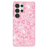 Pink Christmas Glitter Samsung Case