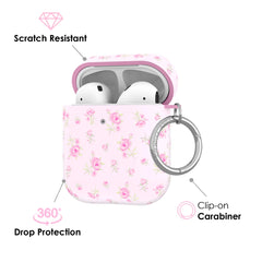 Dainty Pink Floral AirPod Case