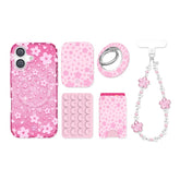 Cherry Blossom Glitter iPhone Bundle Set