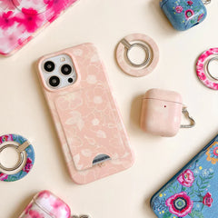 Peach Blossom Magsafe Wallet