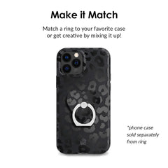 Black Leopard Phone Ring