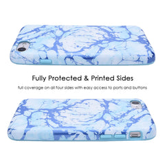 Ocean Blue Chrome Marble iPhone Case