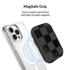Noir Vibe Checkered Portable MagSafe Charger Power Pack