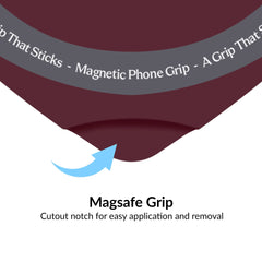 Burgundy Heart MagSafe MightyGrip