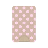 Brown Sugar Polka Dot MagSafe Wallet