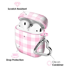 Baby Pink Gingham AirPod Case