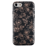 Floral Rose Gold Chrome iPhone Case
