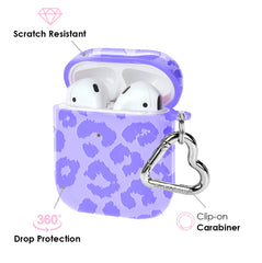 Electric Purple Leopard AirPod Case