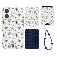 Preppy Teddy iPhone Bundle Set - Wallet