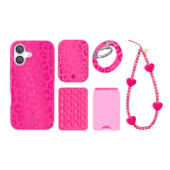 Even Hotter Pink Leopard iPhone Bundle Set