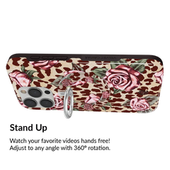 Rosy Leopard MagSafe Grip Ring