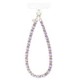 Lilac Leather Chain Phone Charm