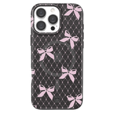 Lacy Pink Bows iPhone Case