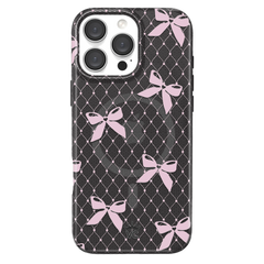 Lacy Pink Bows iPhone Case