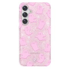 Ghosted Pink Glitter Samsung Case
