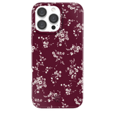 French Burgundy Floral iPhone Case