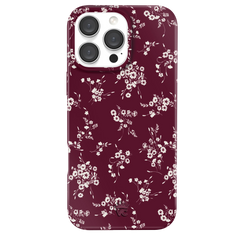 French Burgundy Floral iPhone Case