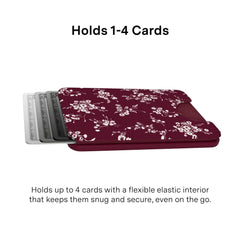 French Burgundy Floral MagSafe Wallet
