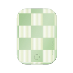 Pistachio Vibe Checkered Portable MagSafe Charger Power Pack