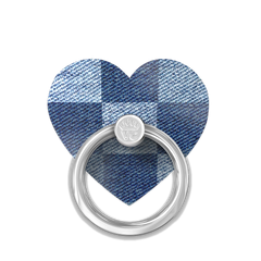 Denim Vibe Checkered Phone Ring