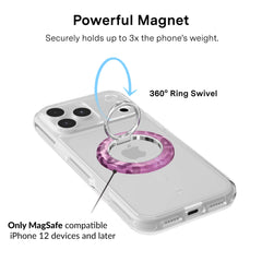 Amethyst Leopard MagSafe Grip Ring