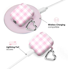 Baby Pink Gingham AirPod Case