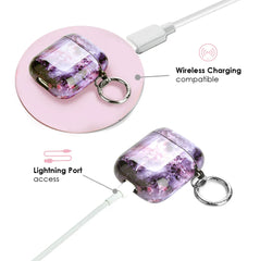 Purple Stone AirPods Case