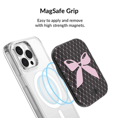Lacy Pink Bows Portable MagSafe Charger Power Pack