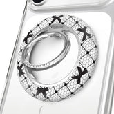 Lacy Black Bows MagSafe Grip Ring