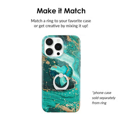 Emerald Marble Phone Ring