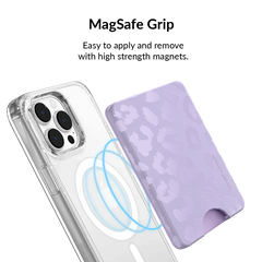 Lilac Leopard MagSafe Wallet