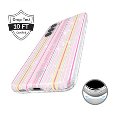 Sunkissed Stripes Glitter Samsung Case