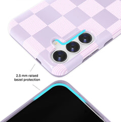 Lilac Vibe Checkered Samsung Case