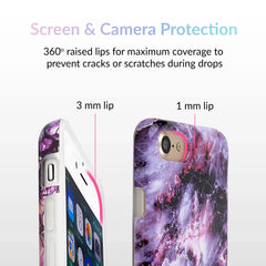 Purple Stone Marble iPhone Case