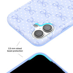 Lovely Blue Bows iPhone Case