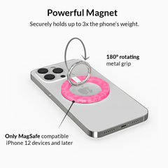 Candy Pink Leopard MagSafe Grip Ring