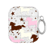 Pink Pony Glitter AirPod Case