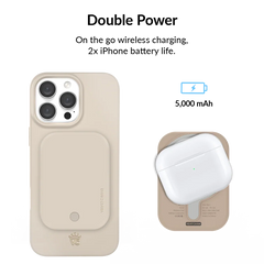 Sand Stone Portable MagSafe Charger Power Pack