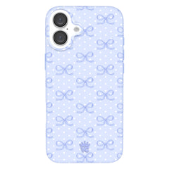 Lovely Blue Bows iPhone Case