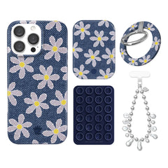 Denim Daisy iPhone Bundle Set - Grip
