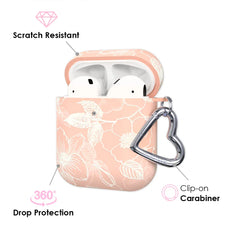 Peach Blossom Floral AirPod Case