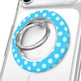 Aquamarine Polka Dot MagSafe Grip Ring