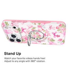Posie Pink Bow MagSafe Grip Ring