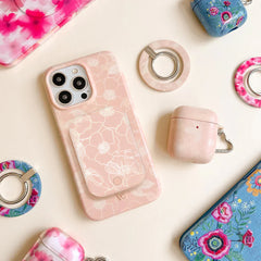 Peach Blossom Portable MagSafe Charger Power Pack